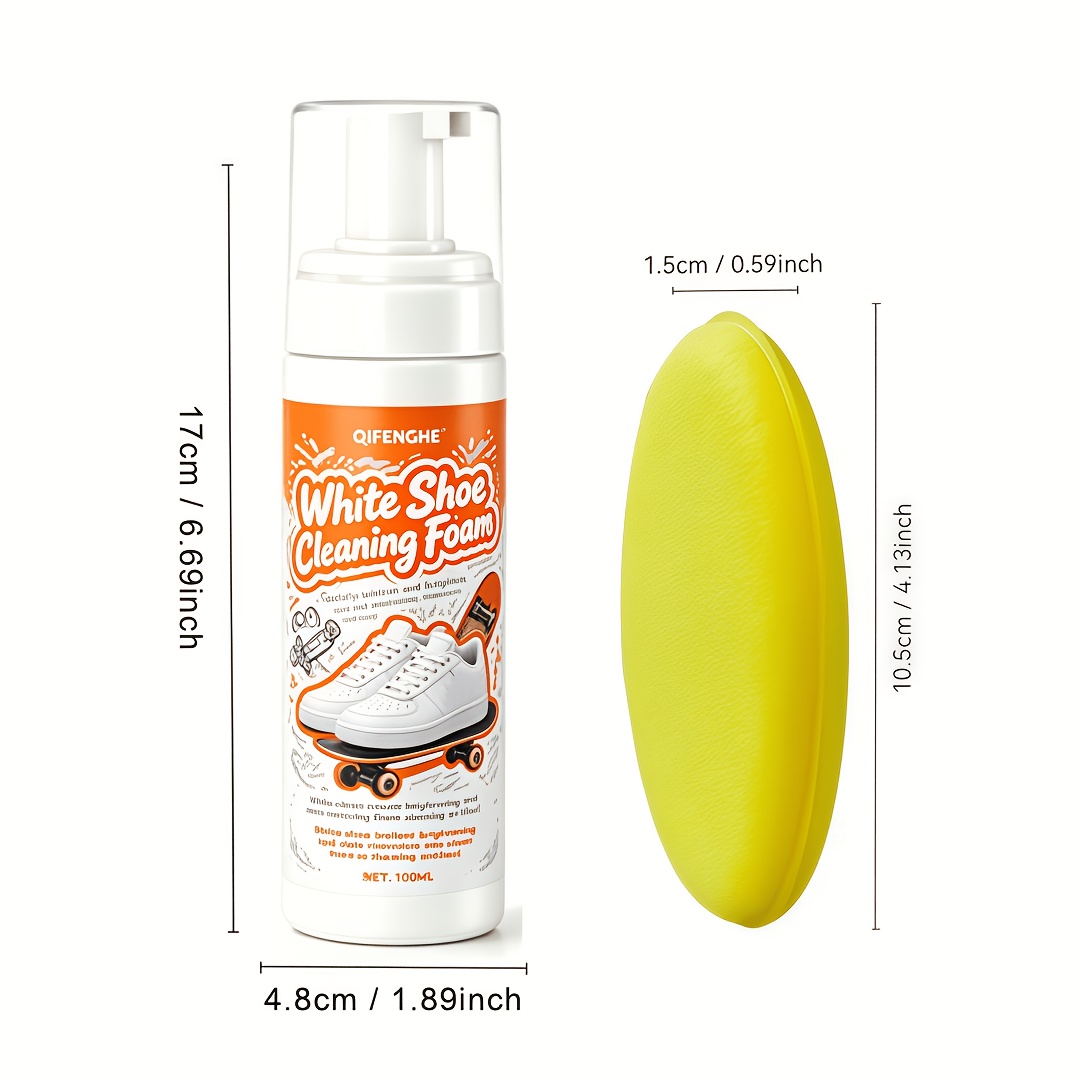 Portable No Rinse White Shoe C - đánh giá và giá Sneaker Care Products