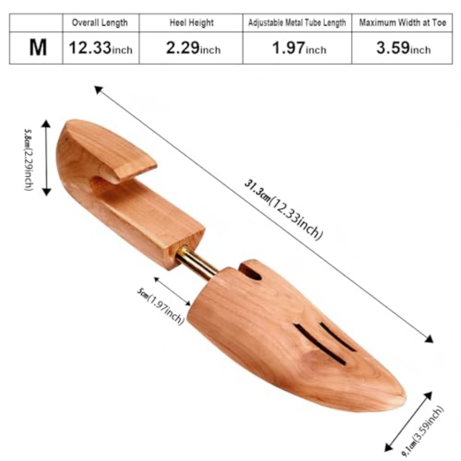 Cedar Space Wooden Shoe Stretc - đánh giá và giá Shoe Tree Cedar