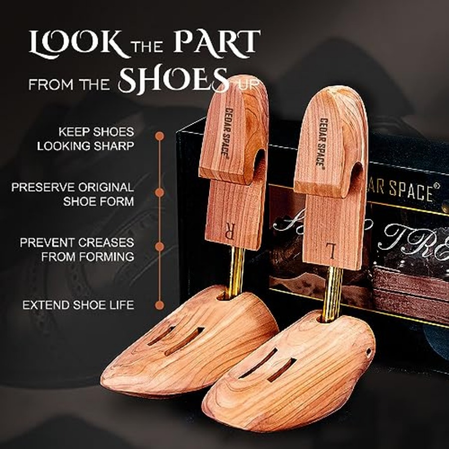 Cedar Space Wooden Shoe Stretc - đánh giá và giá Shoe Tree Cedar