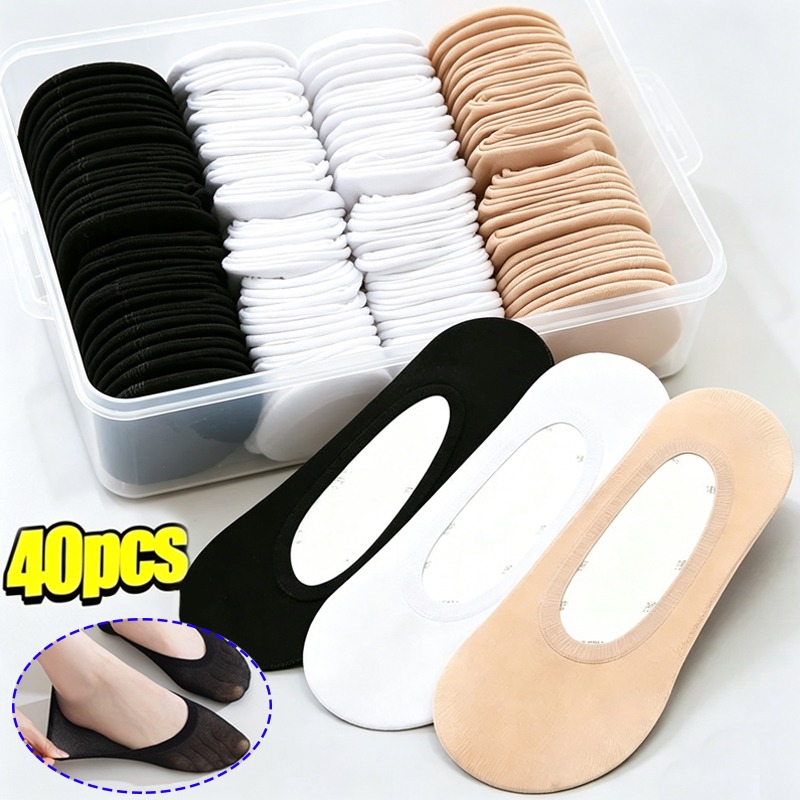 20/40pcs No Slip Low Cut Invis - đánh giá và giá Heel Liner Grip